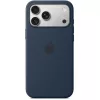 Apple iPhone 17 Pro Max gyári szilikon tok, MagSafe, sötétkék
