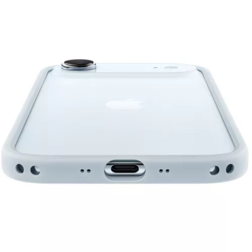Apple iPhone Air (2025) Bumper gyári tok, Crossbody Strap kompatibilis, Light Blue, világoskék