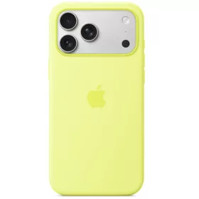 Apple iPhone 17 Pro gyári szilikon tok, MagSafe, neonsárga