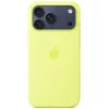 Apple iPhone 17 Pro gyári szilikon tok, MagSafe, neonsárga
