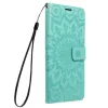 Mezzo Book Xiaomi Redmi 15 4G / 15 5G kinyitható tok kártyatartóval, mandala minta, zöld
