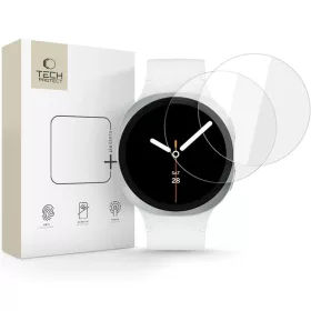   Tech-Protect Glass Fit+ Samsung Galaxy Watch 8 / Watch 9 (40mm) kijelzővédő üvegfólia, átlátszó (2db)