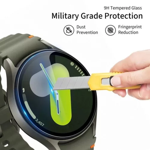 Tech-Protect Glass Fit+ Samsung Galaxy Watch 8 / Watch 9 (40mm) kijelzővédő üvegfólia, átlátszó (2db)