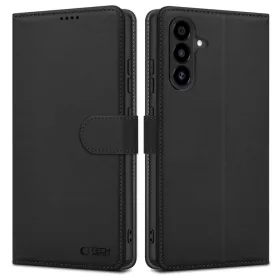   Tech-Protect Wallet OnePlus Nord 5 kinyitható tok kártyatartóval, fekete