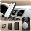 Tech-Protect Kevlar Aura Apple iPhone 17 MagSafe tok kameravédelemmel, kitámasztóval, fekete-narancs