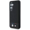 BMW Leather Tricolor Stripe Samsung Galaxy S25 MagSafe hátlap tok, fekete