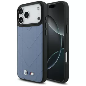   BMW M Quilted Logo Apple iPhone 17 Pro Max MagSafe hátlap tok, kék