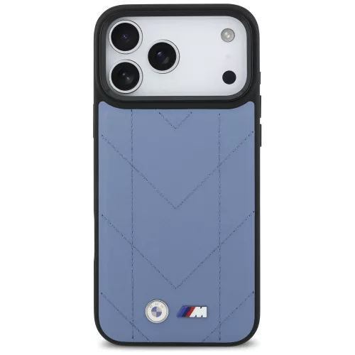 BMW M Quilted Logo Apple iPhone 17 Pro Max MagSafe hátlap tok, kék