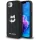 Karl Lagerfeld Monogram Choupette Head Pin iPhone 17e / iPhone 16e műbőr hátlap tok, fekete