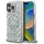 Karl Lagerfeld IML Karl Script Pattern iPhone 16 Pro hátlap tok kameravédelemmel, fehér