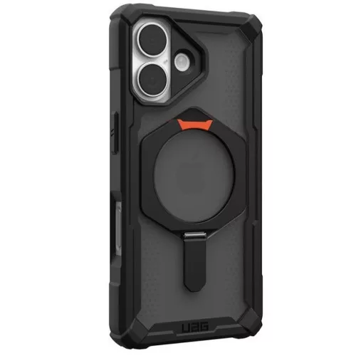 UAG Plasma XTE Apple iPhone 17 hátlap tok kitámasztóval, MagSafe, black/pop orange
