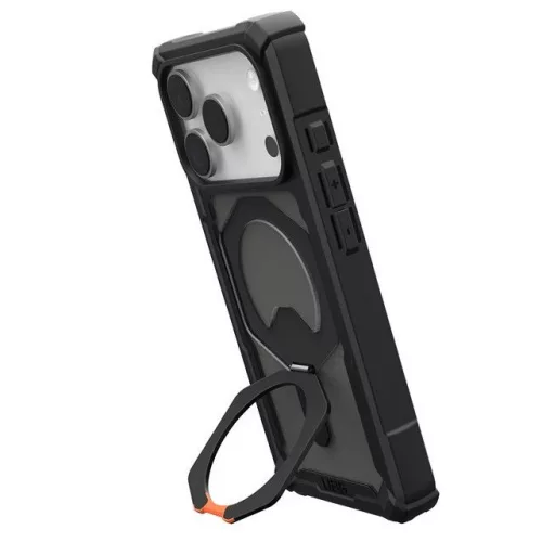 UAG Plasma XTE Apple iPhone 17 Pro Max hátlap tok kitámasztóval, MagSafe, black/pop orange