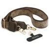 Guess 4G Big 4G Classic Logo Big Strap Metal Buttons Apple iPhone 17 Pro hátlap tok univerzális pánttal, barna-arany