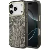Guess Python Pattern Apple iPhone 17 Pro hátlap tok kameravédő peremmel, MagSafe, kígyó minta, barna-arany