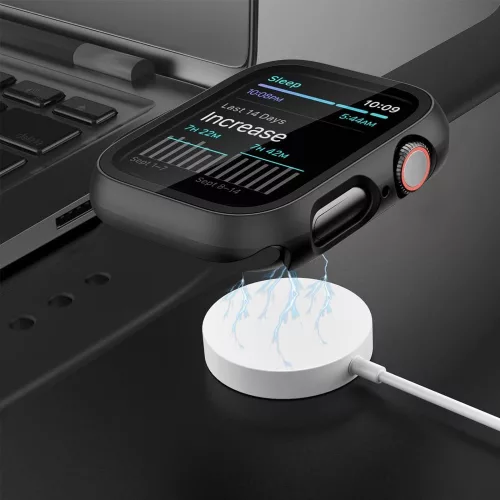 Tech-Protect Defense360 Apple Watch 11 / Watch 10 42mm ütésálló tok, kijelzővédő felülettel, fekete