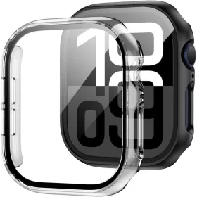  Tech-Protect Defense360 Apple Watch 11 / Watch 10 46mm ütésálló tok, kijelzővédő felülettel, átlátszó