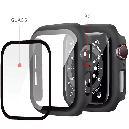 Tech-Protect Defense360 Apple Watch 7 / 8 / 9 (41mm) ütésálló tok, kijelzővédő felülettel, átlátszó