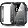 Tech-Protect Defense360 Apple Watch 4 / 5 / 6 / SE / SE2 / SE3 (44mm) ütésálló tok, kijelzővédő felülettel, fekete