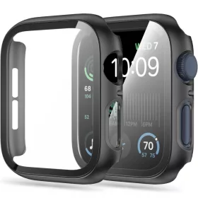   Tech-Protect Defense360 Apple Watch 4 / 5 / 6 / SE / SE2 / SE3 (40mm) ütésálló tok, kijelzővédő felülettel, fekete