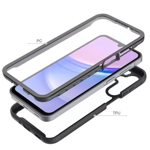 Tech-Protect Defense360 Samsung Galaxy A16 strapabíró tok kijelzővédelemmel, fekete