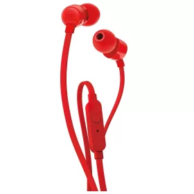   JBL T160 Vezetékes Jack 3,5mm headset / fülhallgató mikrofonnal, piros