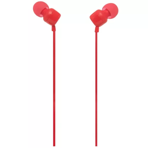 JBL T160 Vezetékes Jack 3,5mm headset / fülhallgató mikrofonnal, piros