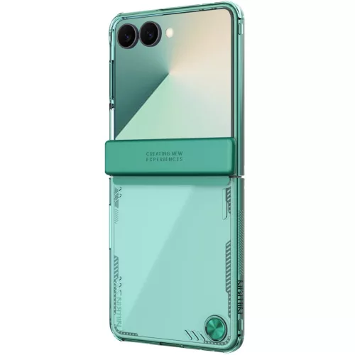Nillkin Iceblade Prop Samsung Galaxy Z Flip 7 tok, zöld-átlátszó