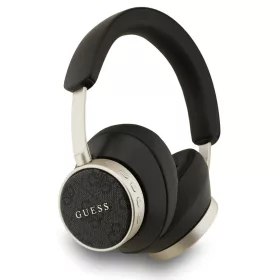   Guess PU Leather 4G Classic Logo ENC TWS vezeték nélküli fejhallgató, fekete-arany