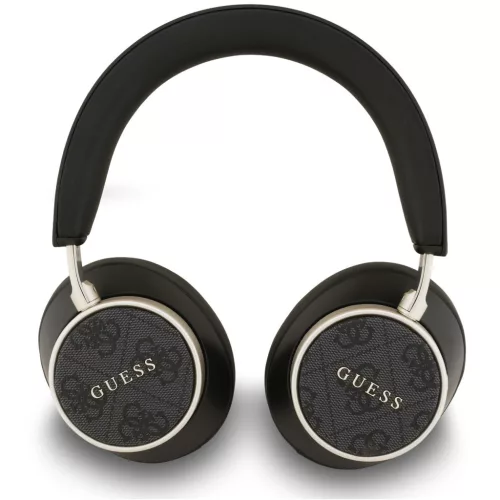 Guess PU Leather 4G Classic Logo ENC TWS vezeték nélküli fejhallgató, fekete-arany