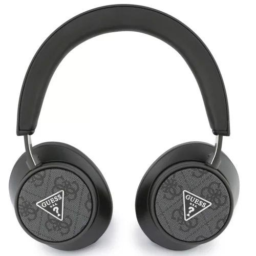 Guess PU Leather 4G Triangle Logo ENC TWS vezeték nélküli fejhallgató, fekete