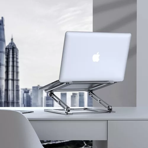 Tech-Protect ULS400 állítható / összecsukható univerzális asztali laptop tartó, ezüst