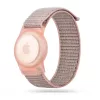 Tech-Protect Nylon Apple Airtag / Airtag 2 tok szíjjal gyerekeknek, rózsaszín