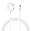 Tech-Protect UltraBoost Magnetic Apple Watch töltő USB-C kábellel, 120cm, fehér