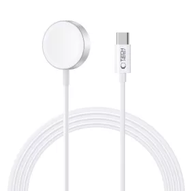   Tech-Protect UltraBoost Magnetic Apple Watch töltő USB-C kábellel, 120cm, fehér