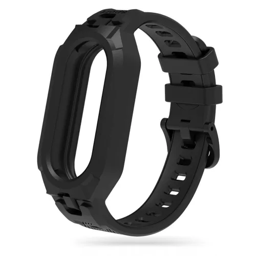 Tech-Protect Armour Xiaomi Mi Smart Band 10 / Band 9 / Band 8 strapabíró szíj megerősített sarkakkal, fekete