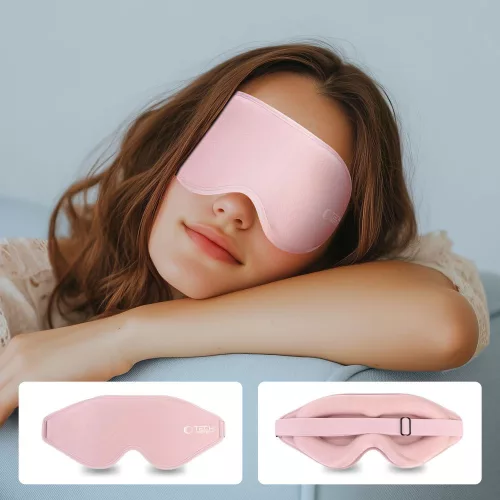 Tech-Protect EyeShade alvómaszk / szemfedő memóriahabbal, állítható pánttal, rózsaszín