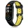 Tech-Protect IconBand Air Xiaomi Mi Smart Band 10 / Band 9 / Band 8 bőrszíj, fekete-sárga