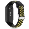 Tech-Protect IconBand Air Xiaomi Mi Smart Band 10 / Band 9 / Band 8 bőrszíj, fekete-sárga