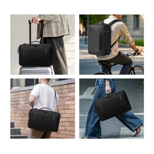 Tech-Protect Defender S50 utazó táska, Ryanair / Wizzair kompatibilis, 20L, 40x20x25cm, fekete
