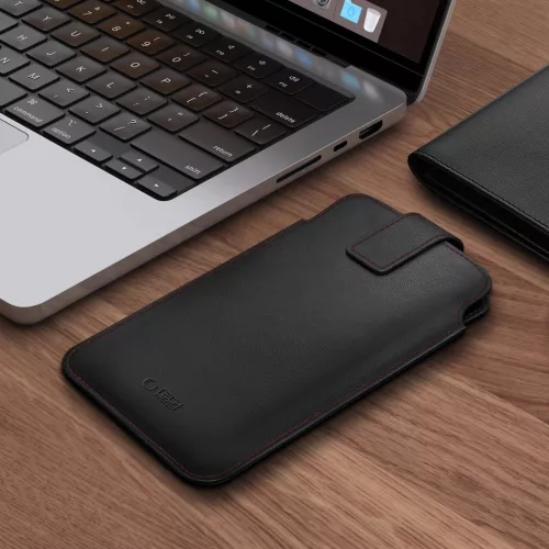 Tech-Protect SM65 univerzális telefon tok, 6-6,9col, fekete-piros