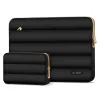 Tech-Protect Puffy univerzális laptop táska / tartó, ütéscsillapító habréteggel, plüss béléssel, 13-14col, fekete