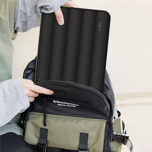 Tech-Protect Puffy univerzális laptop táska / tartó, ütéscsillapító habréteggel, plüss béléssel, 13-14col, fekete