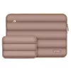Tech-Protect Puffy univerzális laptop táska / tartó, ütéscsillapító habréteggel, plüss béléssel, 13-14col, mogyoróbarna
