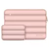 Tech-Protect Puffy univerzális laptop táska / tartó, ütéscsillapító habréteggel, plüss béléssel, 13-14col, rozéarany