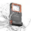 Tech-Protect IPX8 univerzális vízálló telefon tok, 4,7-6,7col telefonokhoz, fekete-narancs
