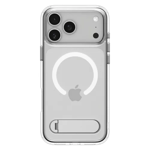 Spigen Ultra Hybrid S MagFit Apple iPhone 17 Pro Max tok, MagSafe, Clear White, átlátszó-fehér