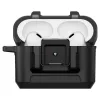 Spigen Lock Fit Apple Airpods Pro 3 fülhallgató tok, karabinerrel, matt fekete