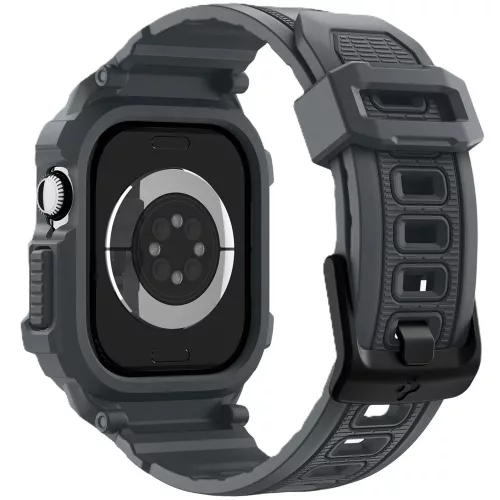 Spigen Rugged Armor Pro 2 Apple Watch 10-11 (46 mm) szíj / tok, Dark Gray, sötétszürke