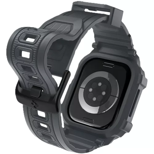 Spigen Rugged Armor Pro 2 Apple Watch 10-11 (46 mm) szíj / tok, Dark Gray, sötétszürke