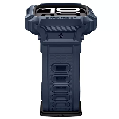 Spigen Rugged Armor Pro 2 Apple Watch 10-11 (46 mm) szíj / tok, Navy Blue, sötétkék